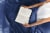 CGK Linens 4 Piece 100% Cotton 400 Thread Count Sheet Set - Full - Navy Blue Perspective: right
