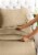 CGK Unlimited 4 Piece Deep Pocket Microfiber (Heathered) Sheet Set - Cal King-Heathered Tan Perspective: right