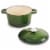 BergHOFF Cast Iron Round Casserole Dish - Green Perspective: right