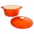 BergHOFF Neo Cast Iron Round Casserole Dish - Orange Perspective: right