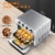 WEESTA KA23W 24 Quart Large Countertop Air Fryer Convection Oven Combo, Silver Perspective: right
