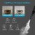 Costway Multifunction Portable Steamer Household Steam Cleaner 1050W W/Attachments Blue Perspective: right