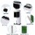 Costway Portable Cooler Fan Filter Humidify Anion W/ Remote Control Perspective: right