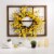 Glitzhome Wooden Window Frame With Artificial Winter Jasmine Wreath Perspective: right