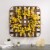 Glitzhome Bamboo Tobacco Basket With Artificial Winter Jasmine Wreath Perspective: right