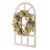 Glitzhome Wooden Fall Pumpkin and Pinecone Window Frame Wreath Perspective: right