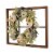 Glitzhome Wooden Fall Pumpkin Window Frame Wreath Perspective: right