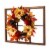 Glitzhome Blooming Magnolia Wooden Window Frame Wreath Perspective: right