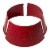 Glitzhome 26 Inch Diameter Red Hammer-harden Metal Tree Collar Perspective: right