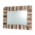 Glitzhome Farmhouse Rectangle Wooden Frame Wall Mirror Perspective: right