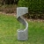 Glitzhome Polyresin Curving Shaped Outdoor Fountain Perspective: right