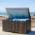 Glitzhome Outdoor Patio Garden Wicker Storage Deck Box - Brown Perspective: right