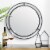 Glitzhome Deluxe Metal Round Wall Mirror - Black Perspective: right