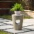 Glitzhome Multi-Functional Faux Concrete Garden Stool and Plant Stand Perspective: right