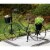 Glitzhome Oversized Metal Bicycle with Pots Plant Stand - Black Perspective: right