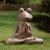Glitzhome Frog with Yoga Pose Decorative Statue Perspective: right