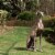 Glitzhome 30.25 Inch H MGO Sitting Greyhound Dog Statue-Right Perspective: right