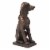Glitzhome Sitting Dog Decorative Garden Statue Perspective: right