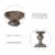 Glitzhome Yoga Frog with Birdbath Garden Statue Perspective: right