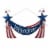 Glitzhome Patriotic Welcome Metal Yard Stake/Wall Sign Perspective: right