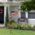 Glitzhome Patriotic Metal Flag Illuminated Yard Stake/Wall Sign Perspective: right