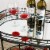 Glitzhome Metal Bar Carts, 2-Tier Mirrored Glass Top Tray Serving Cart with Universal Wheel Perspective: right