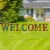 Glitzhome WELCOME with Flowers Yardstake or Wall Decor Perspective: right