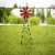 Glitzhome Metal Red Wind Spinner Yard Stake Spring Decor - Red Perspective: right