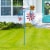 Glitzhome Metal Bicycle Wind Spinner Welcome Yard Stake - Red Perspective: right