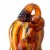 Glitzhome 8.5 Inch Tall Multi Striped Glass Gourd Perspective: right