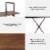 Glitzhome Modern Industry Metal/Wooden 3-Tier Bookcase & Shelves - Brown/Walnut Perspective: right