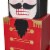Glitzhome Block Nutcracker Wooden Porch Decor - Red / Black Perspective: right