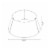 Glitzhome 26 Inch Diameter Galvanized Metal Santa on Sleigh Tree Collar with Light String Perspective: right