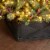 Glitzhome 26 Inch Length X 26 W Washed Black Wooden Tree Collar Perspective: right