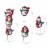 Glitzhome Joy Penguin Metal Yard Stake Perspective: right