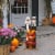 Glitzhome Wooden Pilgrim Couple with Turkey Porch Decor Perspective: right