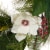 Glitzhome Iced Magnolia Berry Pine Wreath With Lights Perspective: right
