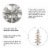 Glitzhome 7 Feet Deluxe Pre-Lit Flocked Pine Faux Christmas Tree with 400 Warm White Lights Perspective: right