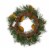 Glitzhome 24 Inch Diameter Berry Magnolia Leaf Pinecone Wreath With Lights Perspective: right