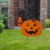 Glitzhome 31.75 Inch Tall Halloween Wooden&Metal Pumpkin Stake or Wall Decor Perspective: right