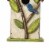 Glitzhome 9.75 Washed White Bird House with 3D Tree and Bird Perspective: right