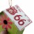 Glitzhome Distressed Texture Birdhouse, Light Green Licence Plates Perspective: right