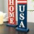 Glitzhome Set of 2 Wooden Patriotic/Americana Firecracker Table Sign Perspective: right