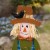 Glitzhome Fall Wooden Scarecrow Yard Stake Multi-functional Rustic Pallet Sign Perspective: right