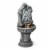 Glitzhome 35.25 Inch H European Style Outdoor Fountain with LED Light Faux Mosaic Pedestal Perspective: right