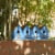 Glitzhome 17 L Retro Blue Distressed Solid Wood Birdhouse with Perch Perspective: right