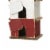 Glitzhome 13.75 H Multicolored Three-Tiered Distressed Solid Wood Birdhouse Perspective: right