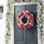 Glitzhome 24 Inch Diameter Flocked Berry, Pinecone Ribbon Wreath Perspective: right