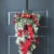 Glitzhome 25 Inch Tall Flocked Berry, Ornament and Pinecone Ribbon Teardrop Perspective: right