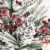 Glitzhome 21 Inch Tall Christmas Red Sleigh Frosted Floral Centerpiece Perspective: right